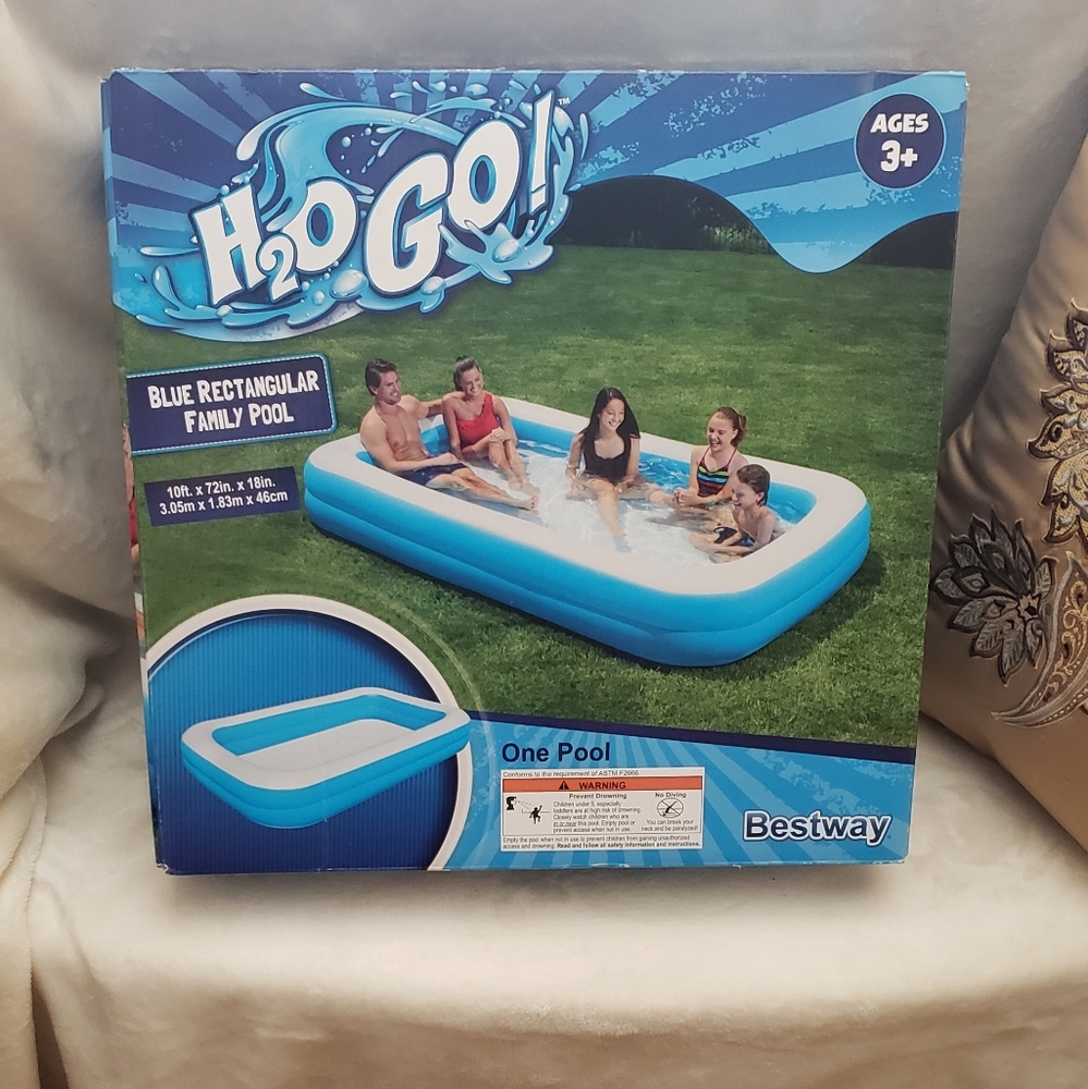 H2O GO rectangle family pool